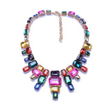 Luxurious Exaggerating Geometric Big Gem Necklace - Lootquake