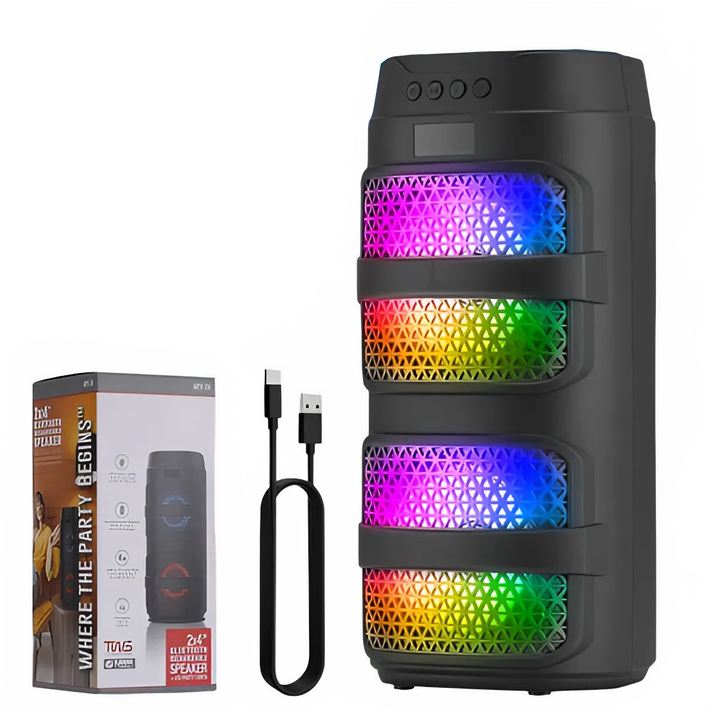 Ultimate Sound 3000W Portable Bluetooth Speaker with Dazzling LED Lights for Epic Parties