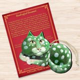 Cash Is King Cat Wooden Ornaments by Laura Seeley - Pets Dog and Cats Decor - 8512061-LS