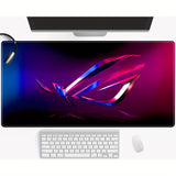 ASUS ROG Large Gaming Mouse Pad - Non-Slip, Waterproof Rubber Base, Stitched Edges, Oblong Shape, Durable Deskpad Mat for Gaming