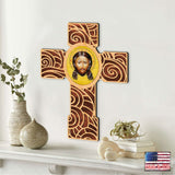 Cruz de madera moderna con el Santo Rostro de Museum Icons - Decoración inspiradora - 88218