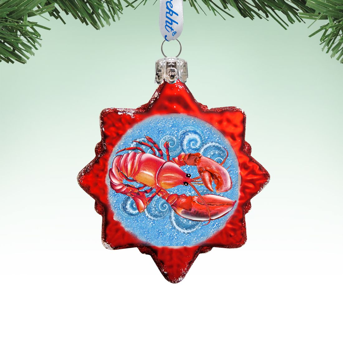 Lobster Mercury Glass Ornament by G. DeBrekht - Coastal Holiday Decor - 776280