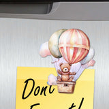 Juego de 6 imanes decorativos de madera con forma de osito de peluche de G. Debrekht - Family Love Décor - 8090025G-S6