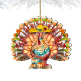 Adornos de madera de pavo de Acción de Gracias de G. DeBrekht - 8611055