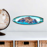 Island Surfboard Coastal Outdoor Decor Large Ornament by G. DeBrekht - Coastal Holiday Decor - 8490101MS