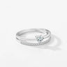 S925 Loving Heart In Sterling Silver Zircon Ring Light Luxury - Lootquake