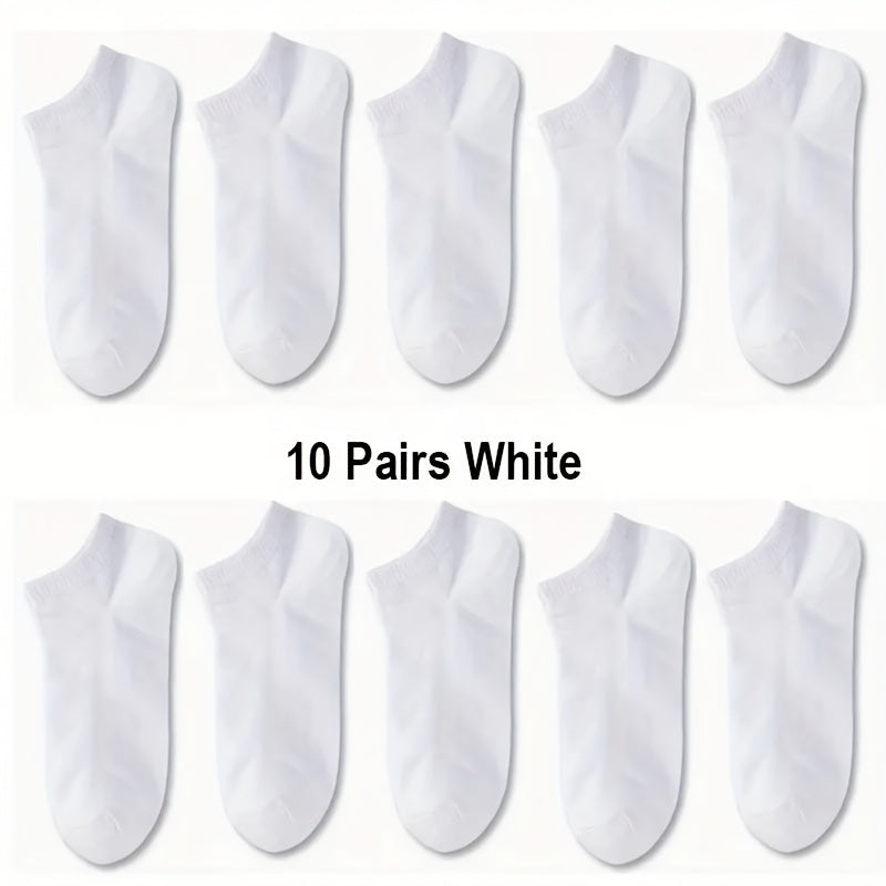 1/5/10 paires de chaussettes basses pour homme, respirantes et confortables, pour le printemps et l'été