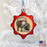 Christmas Cuddling Kitties Mercury Glass Ornament by Laura Seeley - Pets Dog and Cats Decor - 779213-2068