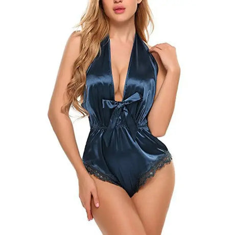 Sexy Lace Satin Silk Lingerie Nightwear - Lootquake
