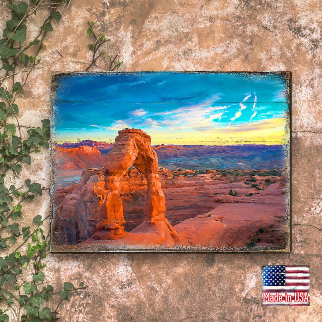 Arte mural de madera del cañón Hogle de Nature Wonders - Decoración de vida silvestre - 95245B