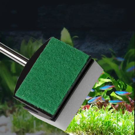 Fish Tank Aquarium Cleaning Sponge Double Brush Tool - Lootquake