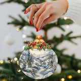 Adornos de madera "La belleza de la naturaleza de Alaska" de G.Debrekht - Decoración navideña con temática de vida silvestre - 870035