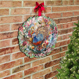 Thanksgiving Turkey Wreath Holiday Door Decor by G. Debrekht - Thanksgiving Decor - 8611083H