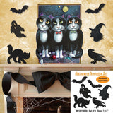 Boys Night Out Holiday Door Decor by Laura Seeley - Pets Dog and Cats Decor - 8512052H