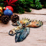 Adornos de madera de alce majestuoso de Alaska de G.Debrekht - Decoración navideña con temática de vida silvestre - 8710108-1