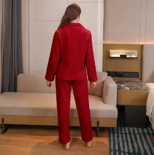 Women's Velvet Pajama Set - Lootquake