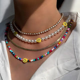 Acrylic Fruit Heart Beads Chain Necklaces - Lootquake