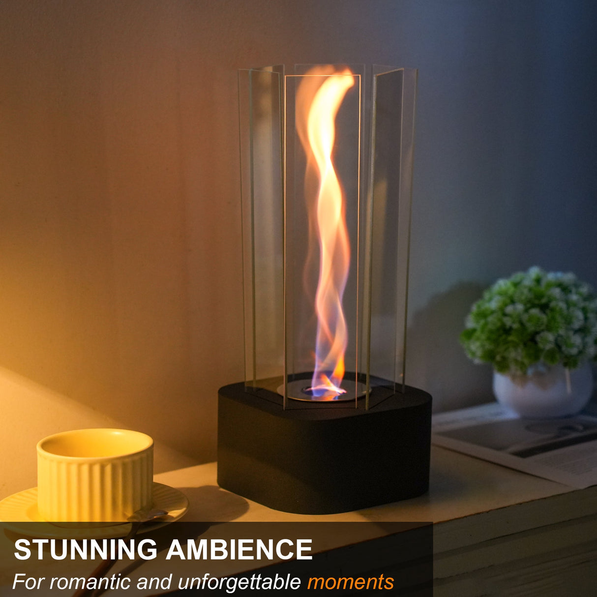 Hexagonal Ethanol-Fueled Alcohol Fireplace for Home Decor-1