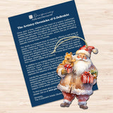 Adornos decorativos de madera de Papá Noel de 3 de G. Debrekht - Decoración navideña - 8091009-S3