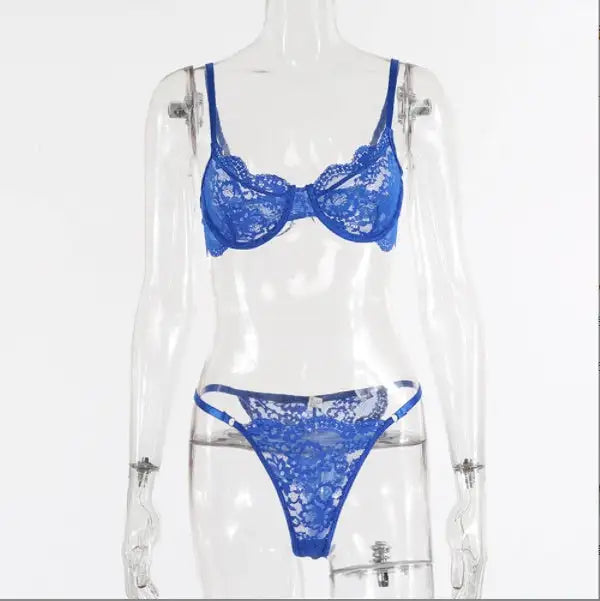 Ladies Underwire Lace Lingerie Suit Fashion - Lootquake