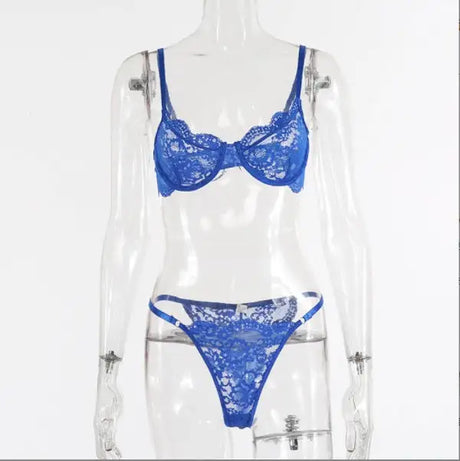 Ladies Underwire Lace Lingerie Suit Fashion - Lootquake