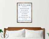 The Ten Commandments - Wooden Religious wall art - living room wall decor Christian wall art - Scripture sign - Bible Verse - Bible quotes - 310344