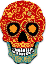 Day of The Dead Decorated Skull Halloween Door Decor by G. DeBrekht - Thanksgiving Halloween Decor - 8198443-2H