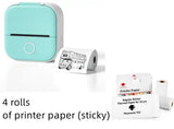 Portable Mini Printer for Students and Hobbyists, Bluetooth Thermal Label Printer