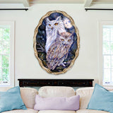 Night Watch Owls Wildlife Wall Art - J. Bergsma - Wildlife Holiday Decor - 8591902W-JB