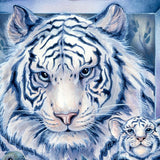 Decoración de puerta con un tigre en el jardín de J. Bergsma - Decoración de vida silvestre - 8591580W-JB