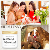 Lavender Bliss Bridal Shower Candle - 3.5oz Soy Wax Scented Candle with True Love & Happy Ever After Aroma, Ideal for Engagement, Bachelorette Party & Wedding Gifts, Infused with Lavender Essence, Wedding Favor Candle|Elegant