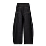 High Waist Dark Blue Wide Leg Jeans - Lootquake