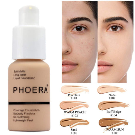 Explosive Press Type Oil Control Natural Color Matte Concealer Foundation Cream - Lootquake