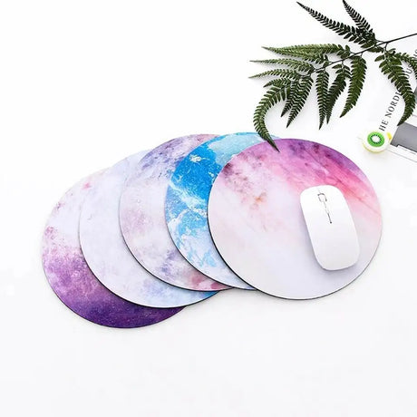 Space Round Mouse Pad PC Gaming Non Slip Mice Mat For Laptop Notebook Computer Gaming Mouse Pad - Lootquake