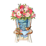 Peony Bouquet Easter Door Dcor by Susan Winget - Easter Spring Decoration - 8471302H-SW