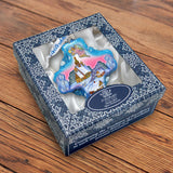 Angel Village Cross Glass Ornament by G. DeBrekht - Nativity Holiday Decor - 758-002