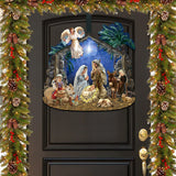 Nativity with Angel Holiday Door Decor by D. Gelsinger - Nativity Holiday Decor - 8652760H
