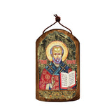 Saint Nicholas Religious Orthodox Sacred Icon Ornament - Inspirational Icon Decor - 87021