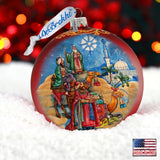 The Journey of the Three Kings Glass Ornament Limited Edition by G. DeBrekht - Nativity Holiday Decor - 73906
