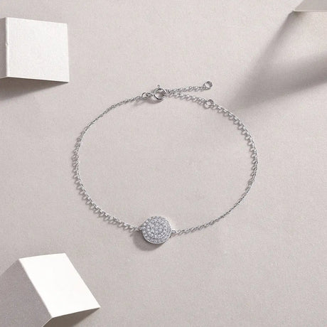 Luxury Fashion Mossan Diamond S925 Silver Bracelet - Lootquake