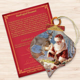 Adornos colgantes de madera "Abundancia de alegría" de Gelsinger - Decoración navideña de Papá Noel y muñeco de nieve - 8031125-0104