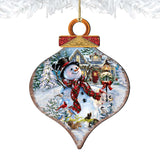 Old Fashioned Christmas Wooden Ornaments by Gelsinger - Christmas Santa Snowman Decor - 8031023-1563