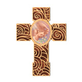 Baby Blessing Modern Wooden Cross by D. Gelsinger - Inspirational Icon Decor - 88284-DG