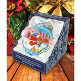 Adorno de bola de cristal con entrega especial, edición limitada, de G. DeBrekht - Decoración navideña de Papá Noel y muñeco de nieve - 73845