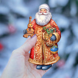 Papá Noel de todo el mundo - Papá Noel de inspiración francesa - Juego de 3 adornos de madera de G. DeBrekht - Decoración navideña de Papá Noel y muñeco de nieve - 8091303S3