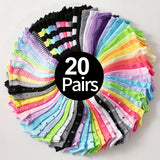 20/40 Pairs Heart Print Socks, Valentine's Day Candy Colored Ankle Socks, Women's Stockings & Hosiery