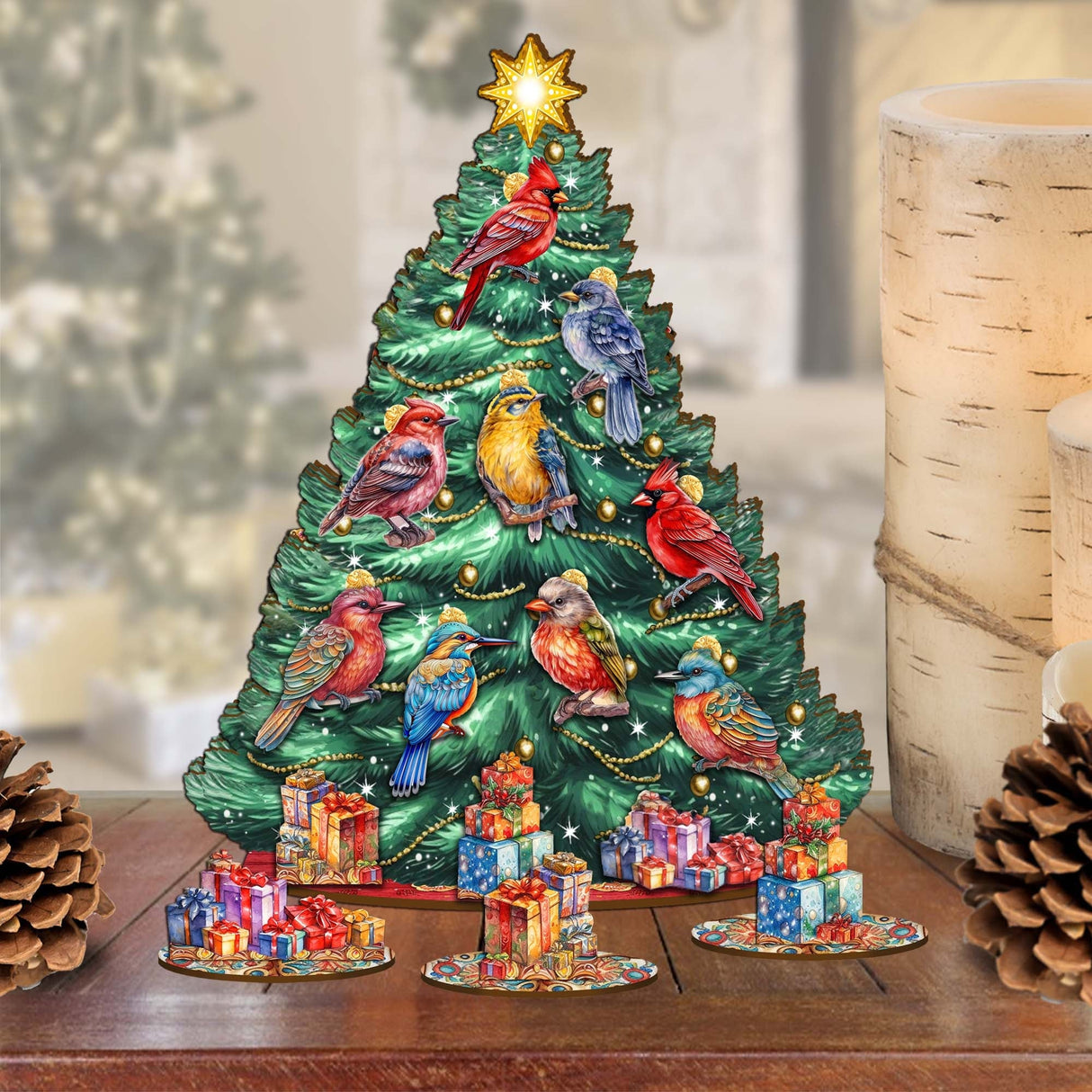 Christmas Birds Christmas Tree Set by G.DeBrekht Christmas Decor - 8091511
