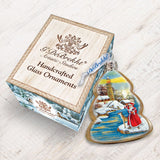 Adorno de cristal con forma de faro de Santa Mercurio de G. DeBrekht - Decoración navideña costera - 773025