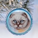 Cat Glass Ornament by G. DeBrekht - Pets Dog and Cats Decor - 764-120