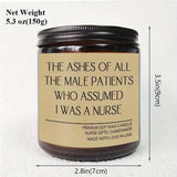 1pc Round Single-wick Scented Candle, 5.3Oz, Soy Wax, Beeswax, with Bow, in Glass Bottle, Extra Long Burn Time (12 Hours Or More), for Birthday, Labor and Delivery Nurse, Nurse Practitioner, Nursing School Student, Paramedic,